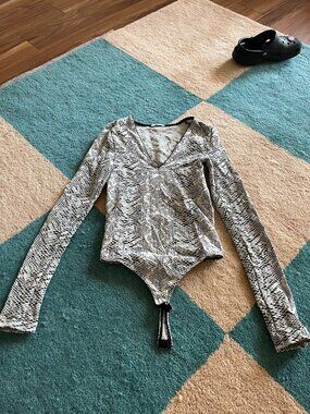 Wolford snake print bodysuit